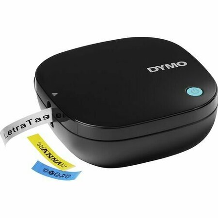 DYMO Labelmaker, w/Label Tape, LetraTag, Bluetooth, Portable, BK DYM2179979